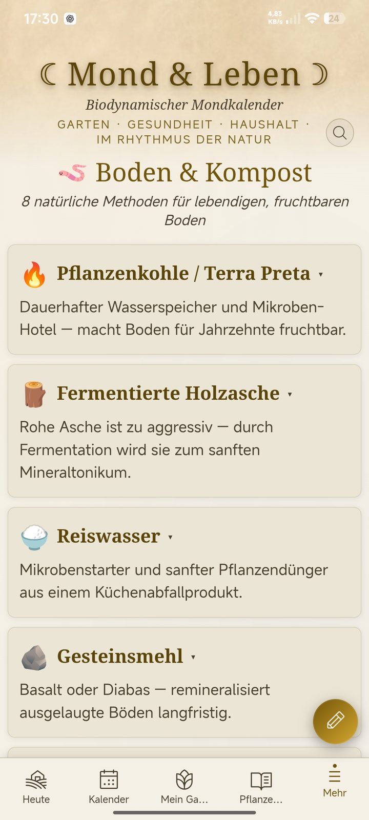 Boden und Kompost