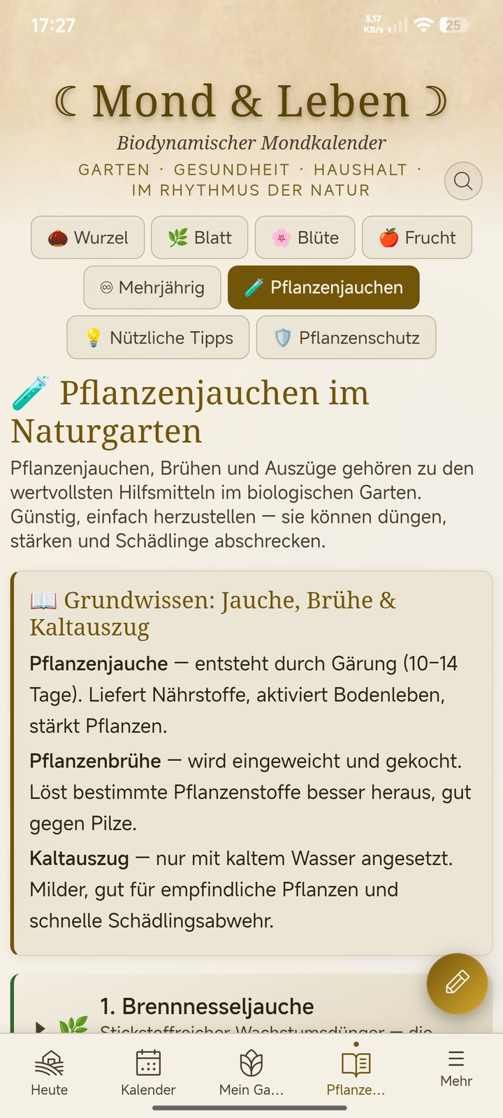 Pflanzenjauchen — 17 Rezepte für natürliche Pflanzenstärkung