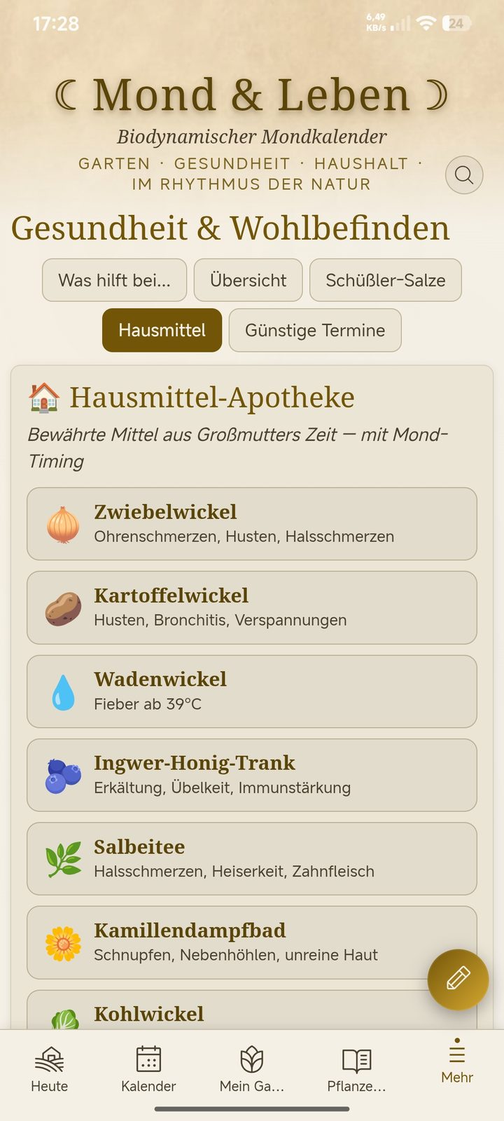 Hausmittel-Apotheke