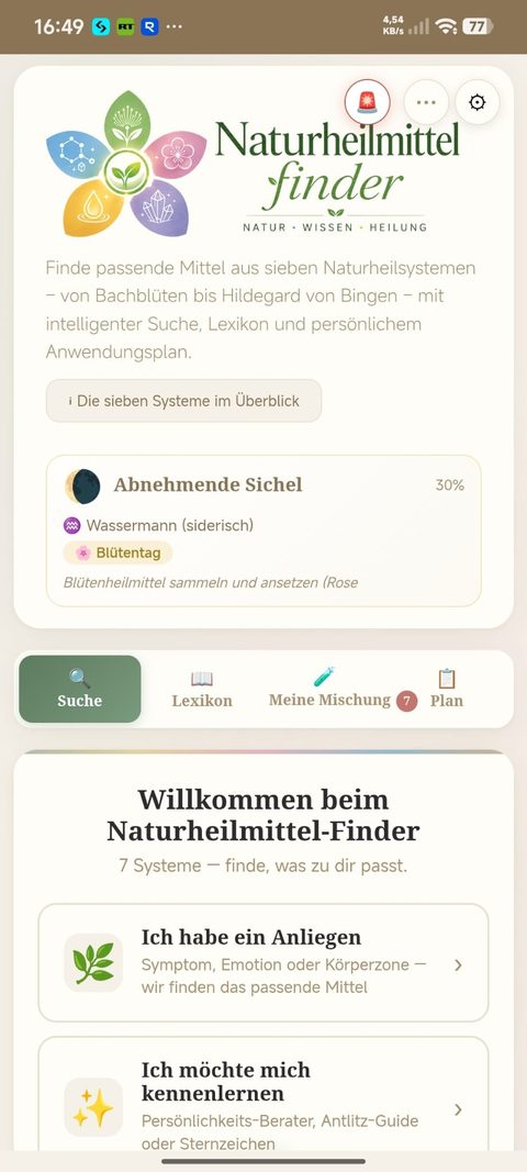 Vorschau der App Naturheilmittel-Finder